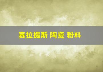 赛拉提斯 陶瓷 粉料